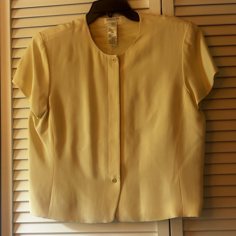 Vintage Jones New York 2-piece Vanilla Cream Silk Suit Old Money Minimalist 14P - Picture 2 of 14